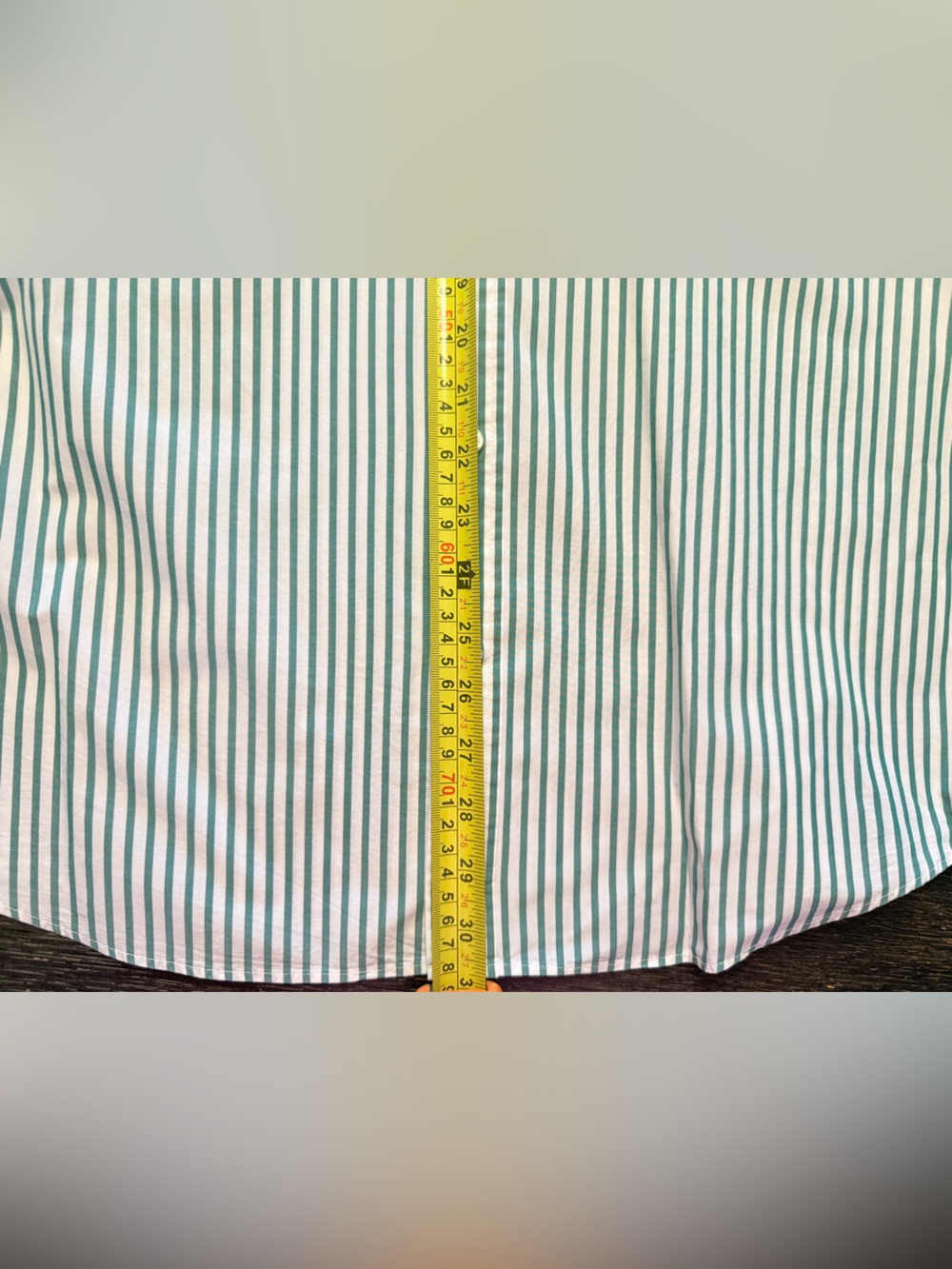Brooks Brothers Friday Shirt Men's L Green White Stripe Button-Down - Picture 5 of 11